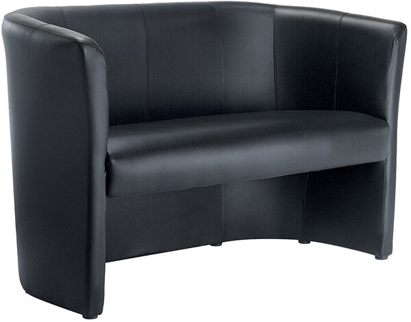 Clubsofa Kunstleder schwarz Elegant, bequem und einladend