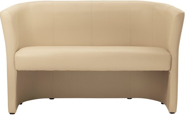 Clubsofa Kunstleder beige Elegant, bequem und einladend