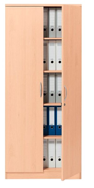 Flügeltürenschrank ahorn inklusive 4 Holz-Fachböden