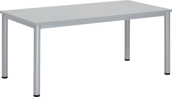 Besprechungstisch BASE-MODUL Q, Platte,nstärke 25 mm, Platte,lichtgrau