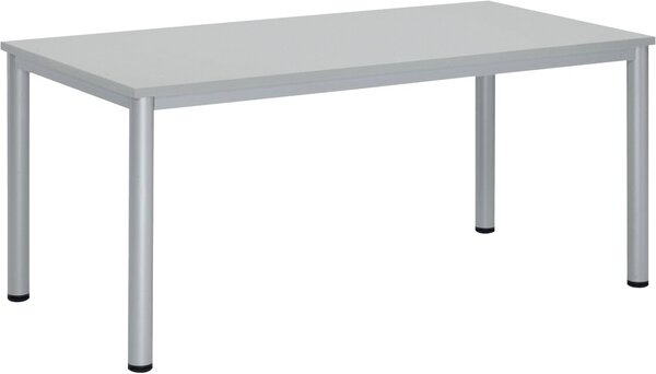 Besprechungstisch BASE-MODUL Q, Platte,nstärke 25 mm, Platte,lichtgrau