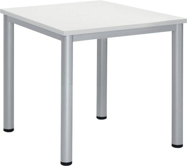 Besprechungstisch BASE-MODUL Q, Platte,nstärke 25 mm, Platte, weiß,