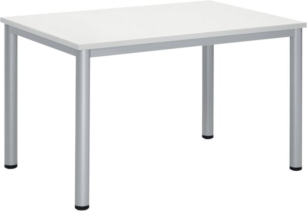 Besprechungstisch BASE-MODUL Q, Platte,nstärke 25 mm, Platte, weiß,