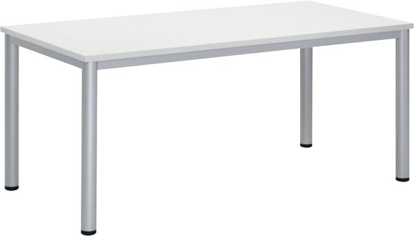 Besprechungstisch BASE-MODUL Q, Platte,nstärke 25 mm, Platte, weiß,