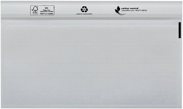 UNIPACK Begleitpapiertasche DIN Lang, ohne Druck, transparent