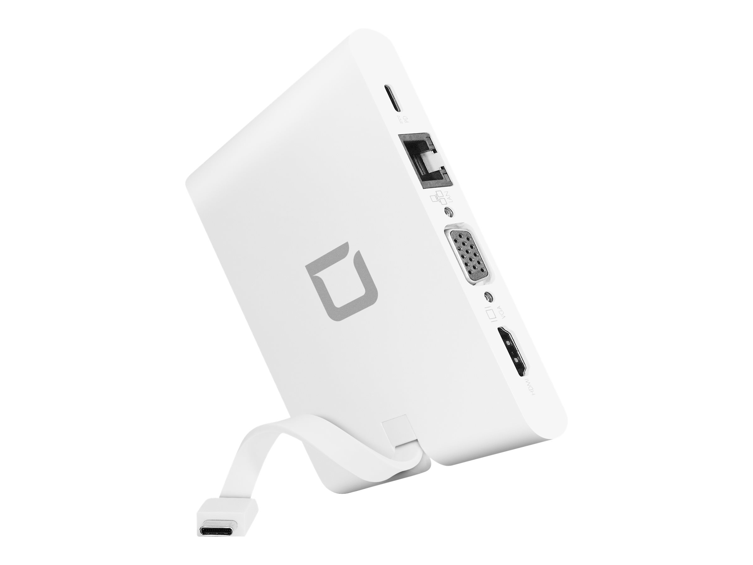 DICOTA USB-C Portable Docking 9-in-1 with HDMI white DICOTA USB-C Portable Docking 9-in-1 with HDMI white