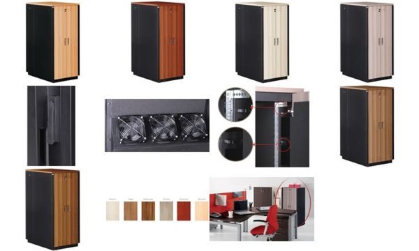DIGITUS 19 Netzwerkschrank SOUNDpr oof, 17 HE, ahorn (11005728)