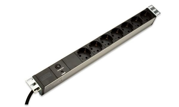 DIGITUS 19 Steckdosenleiste 7-fach , mit Überlastschutz (11003191)