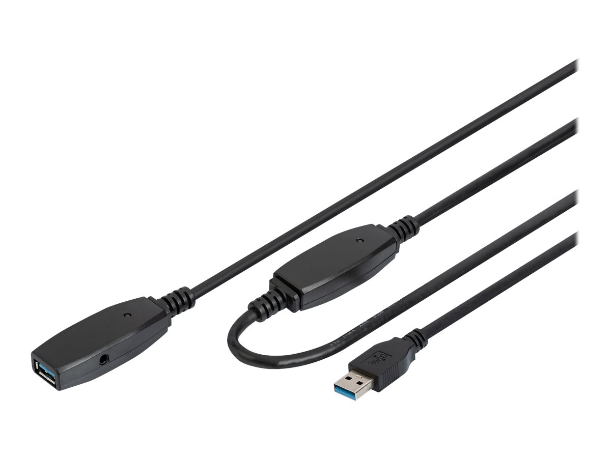 DIGITUS Aktives USB 3.0 Verlängerungskabel, 20 m