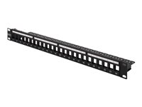 DIGITUS Modulares Patch Panel geschirmt 24-port Blank 1HE Rack Mount Farbe Schw