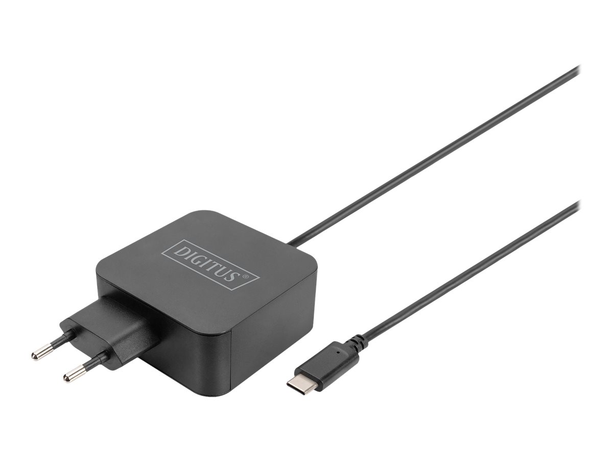 DIGITUS Notebook-Ladegerät USB-C, 65 Watt, schwarz