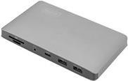 DIGITUS Thunderbolt 3 Dockingstation 8K, USB Type-C, grau