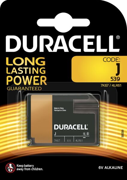 Batterie Alkaline 4LR61, J, 6V, Electronics