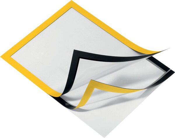 2 DURABLE Magnetrahmen selbstklebend DURAFRAME® gelb