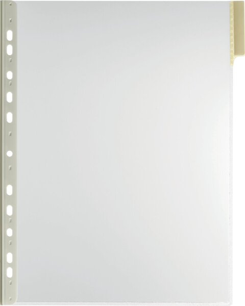 Sichttafel A4 Hartfolie gelb Beutel = 5 Stück