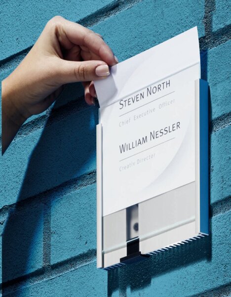 DURABLE - Info sign cards - weiß - 149 x 149 mm - 20 Karte(n) (10 Bogen x 2) - 