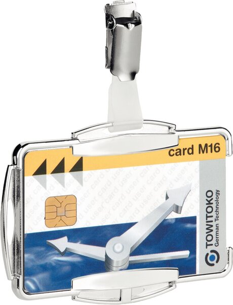 DURABLE Ausweishalter "RFID SECURE MONO", für 1 Ausweis glasklarer Kunststoff, 