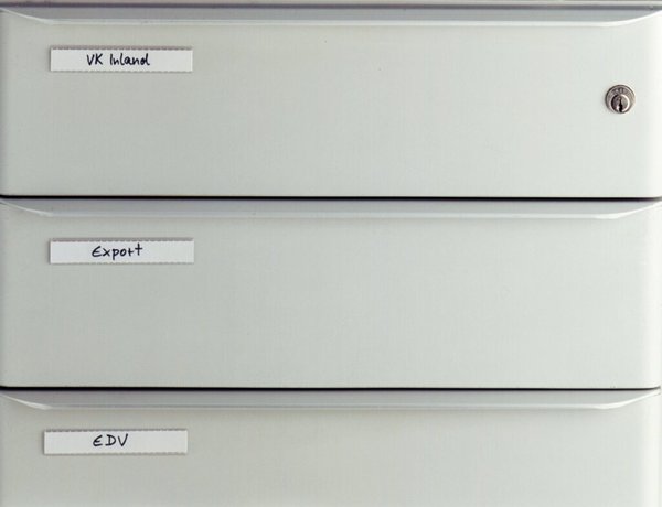 DURABLE Beschriftungsfenster SCHILDFIX (B)200 x (H)30 mm selbstklebend, Farbe: 