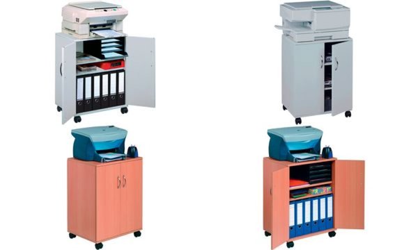 DURABLE Bürowagen "74/53", geschlossen, 3 Fächer, buche Multifunktionswagen zur