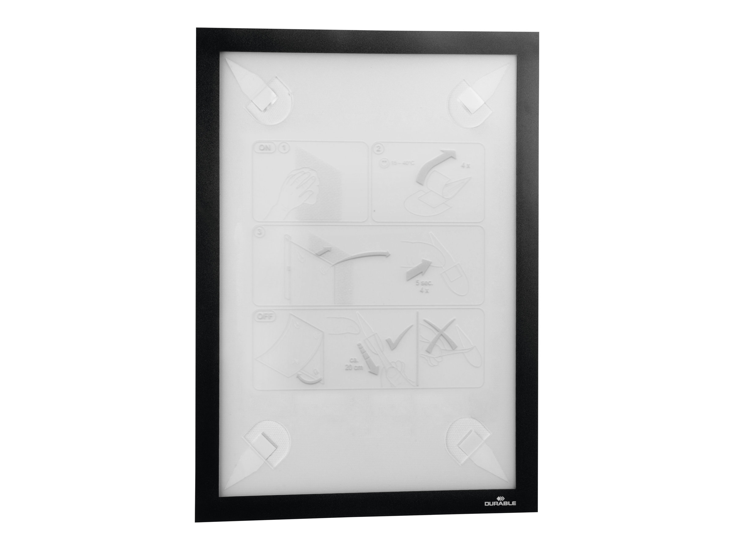 DURABLE DURAFRAME WALLPAPER A4 Inforahmen schwarz