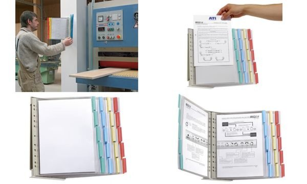 DURABLE Display-System FUNCTION wall 20, Komplett-Set Wandhalter aus Metall