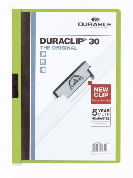 DURABLE Klemmmappe 220005 DIN A4 Hellgrün