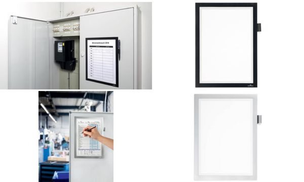 DURABLE Magnetrahmen DURAFRAME "MAGNETIC NOTE", A4, schwarz magnetisch haftende
