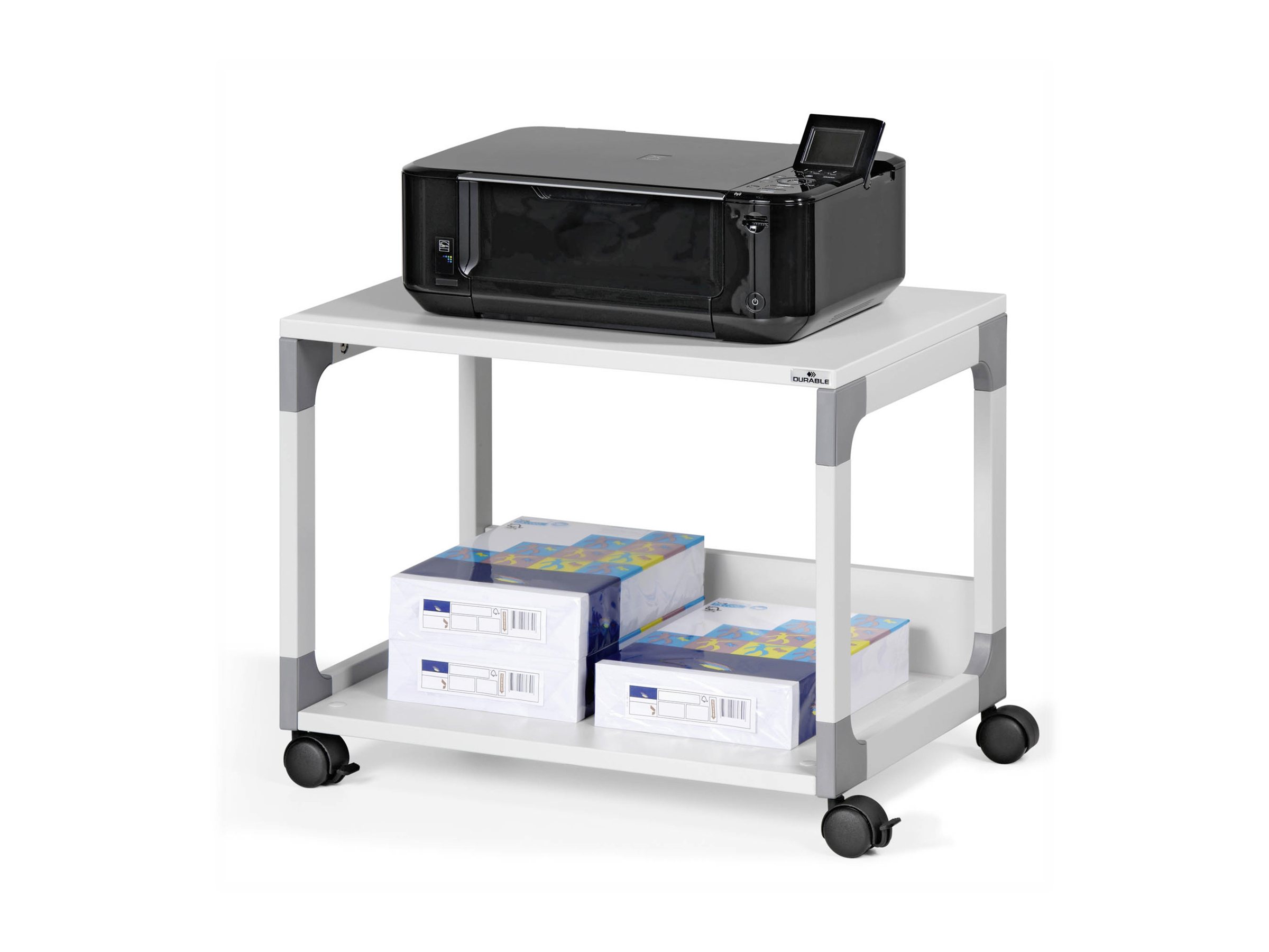 DURABLE SYSTEM MULTI TROLLEY 48 - Wagen für Drucker - Hartholz, Melamin, pulver