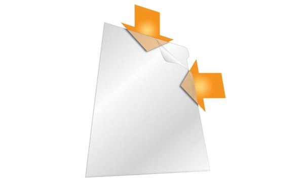 DURABLE Sichthülle, DIN A4, aus PVC, 150 my, transparent oben und seitlich offe