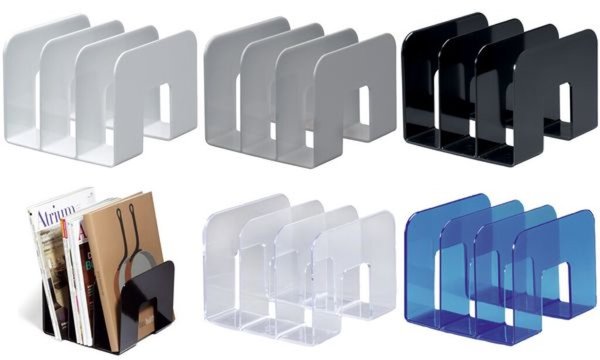 DURABLE Stehsammler TREND, Kunststoff, 3 Fächer, transparent Katalogsammler mit