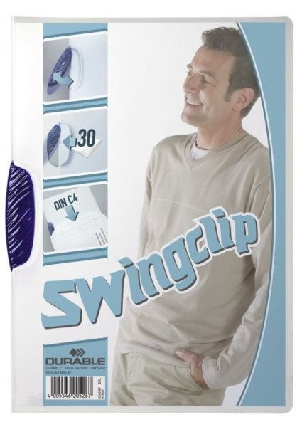 DURABLE Swingclip - Dunkelblau - Polypropylene (PP) - A4 (2260-07)