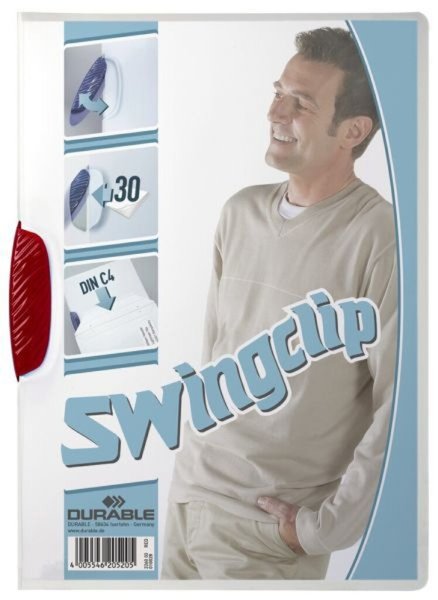DURABLE Swingclip - Rot - Polypropylene (PP) - A4 (2260-03)