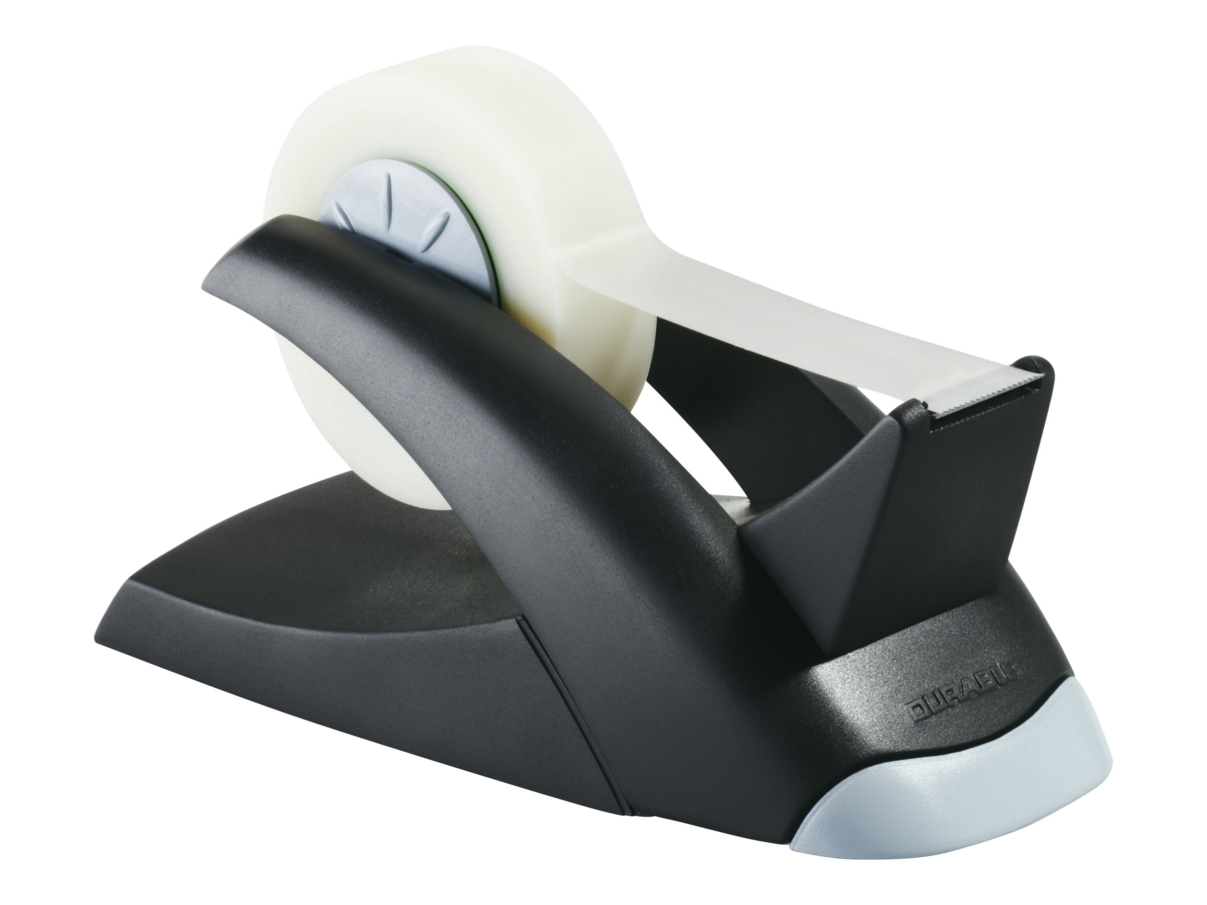 DURABLE Tischabroller TAPE DISPENSER VEGAS, schwarz-silber aus Kunststoff, ruts