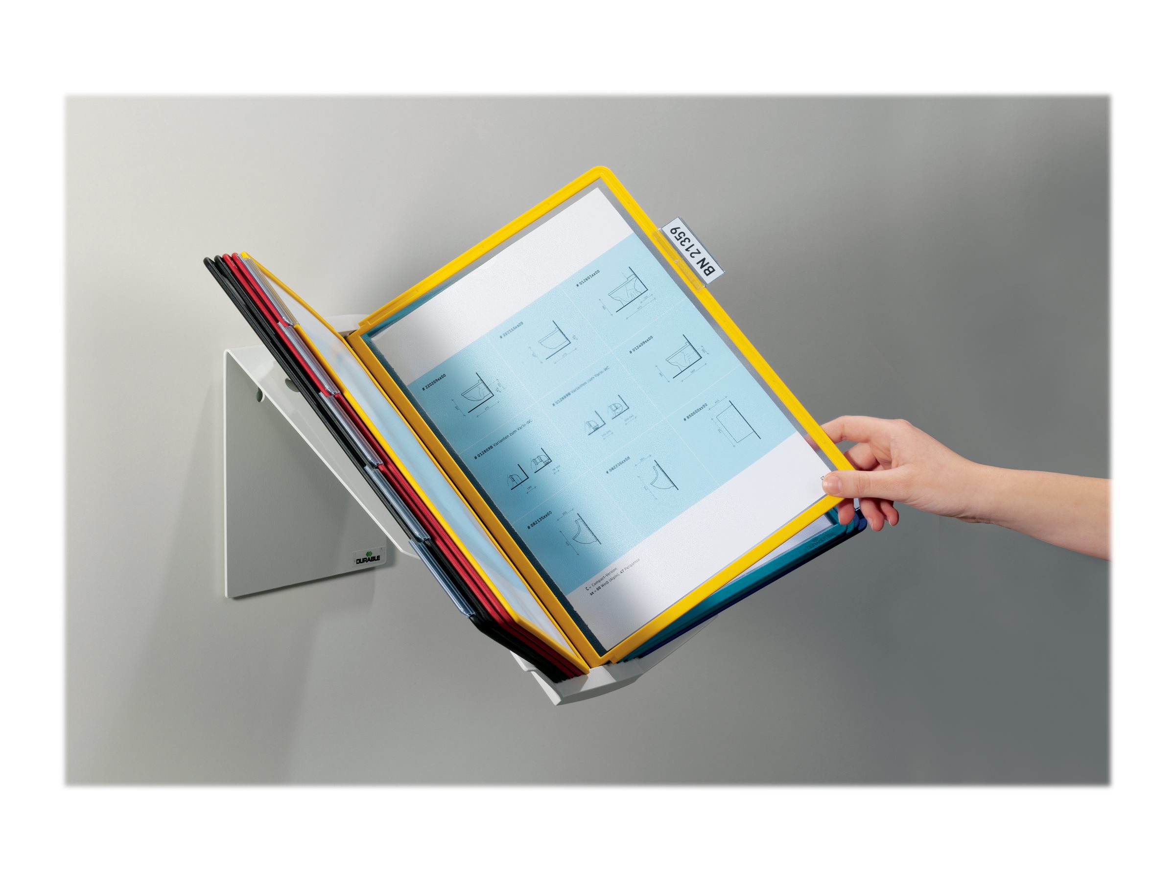 DURABLE Vario Pro 10 - Mehrfarben - Metall - Polypropylen - Tisch/Wand - Landsc