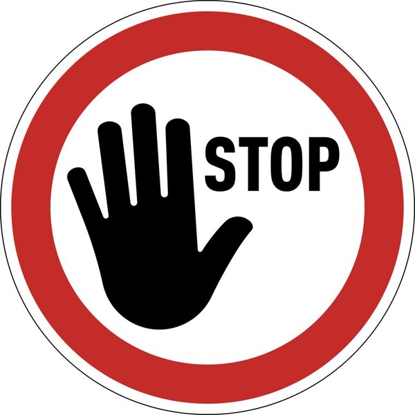 DURABLE Verbotsaufkleber ''STOP''