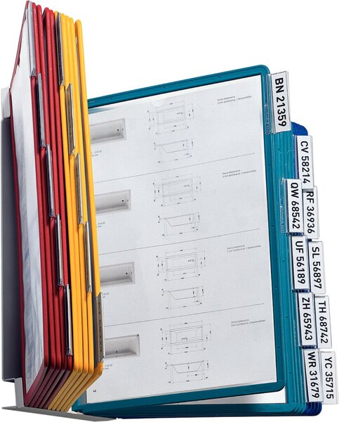 DURABLE Wandhalter mit 20 Sichttafeln