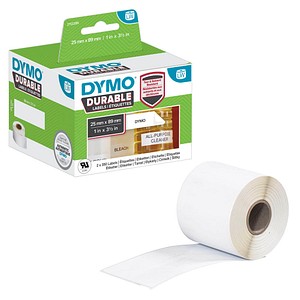 DYMO Endlosetikettenrolle für Etikettendrucker 1933081 weiß, 25,0 x 89,0 mm, 2 x 350 Etiketten