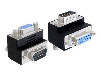 Delock Adapter Sub-D 9Pin St/Bu 270G gewinkelt