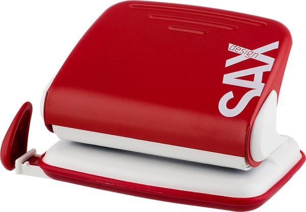 Design Locher, 20 Blatt (2 mm), rot, Formate: A4, A5, A6