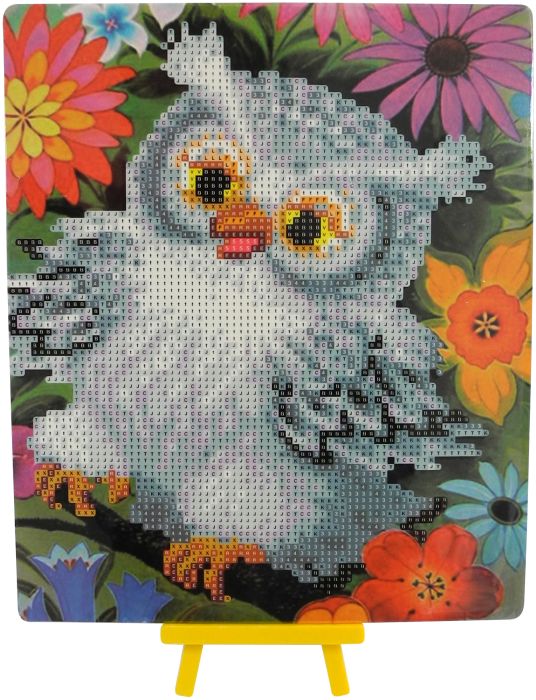 Diamond Painting Eule 25x21cm, Nr: 6027-25071