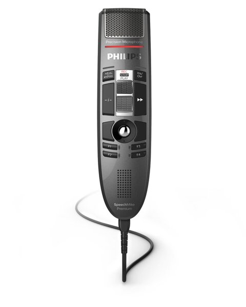 Diktiermikrofon SpeechMike Premium LFH3510, Schiebeschalter,