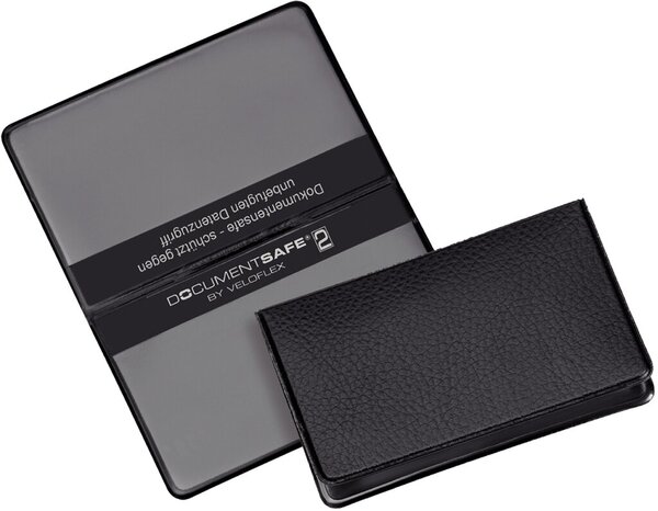 Document Safe Ausweis, schwarz Schutzhülle PVC+Spezialfolie 93x59mm