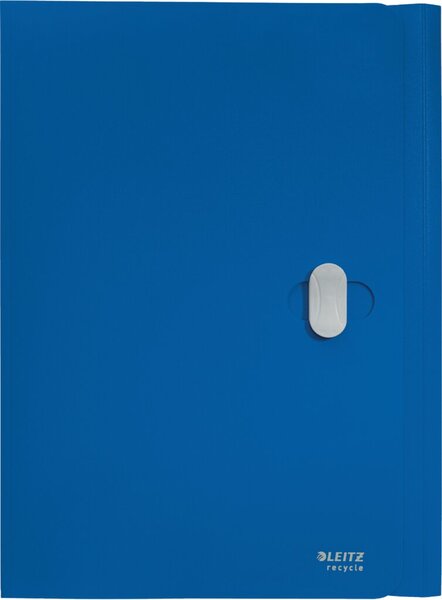 Dokumentenmappe Recycle, DIN A4, PP, blau, 3 Klappen, für ca. 150 Blatt