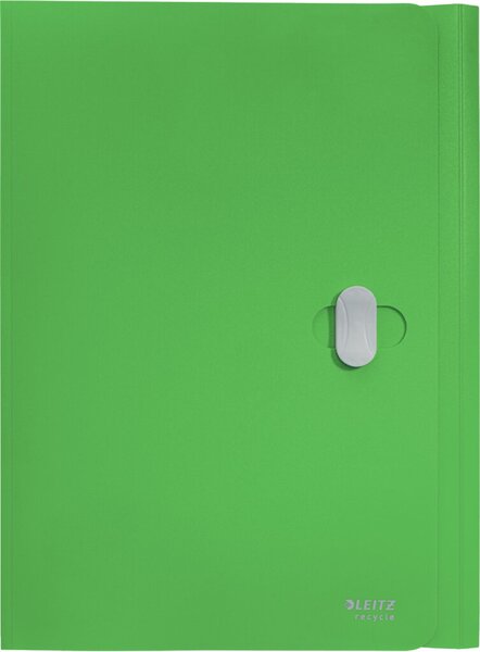 Dokumentenmappe Recycle, DIN A4, PP, grün, 3 Klappen, für ca. 150 Blatt