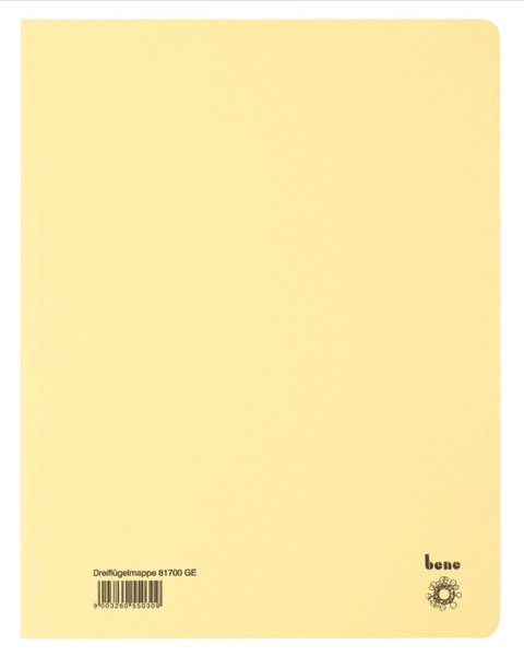 Dreiflügelmappe, A4, 250g/m2, gelb