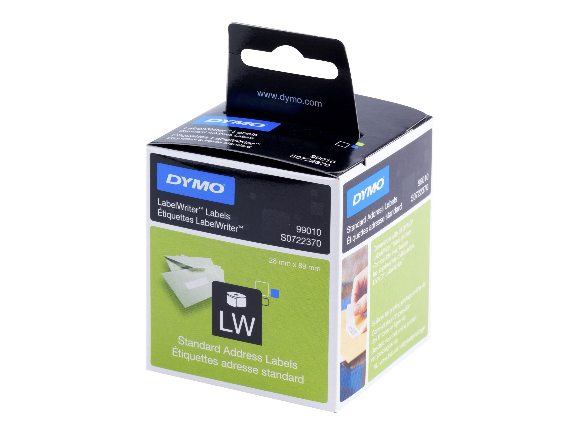 Dymo Adress-Etiketten 28 x 89 mm weiß 2x 130 St. 99010