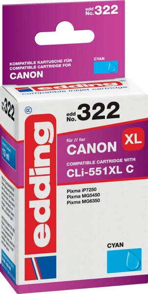 Edding Tinte 322 Canon CLI-551XL 