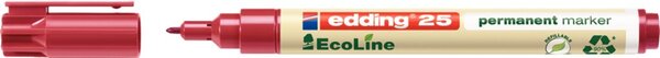 Permanetmarker 25, Rundspitze 1mm, rot, nachfüllbar mit T25