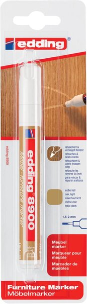 Möbelmarker 8900 1er eiche hell Rundspitze 1,5-2 mm - Zum Entfernen