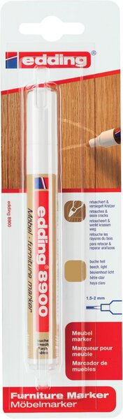 Möbelmarker 8900 1er buche hell Rundspitze 1,5-2 mm - Zum Entfernen